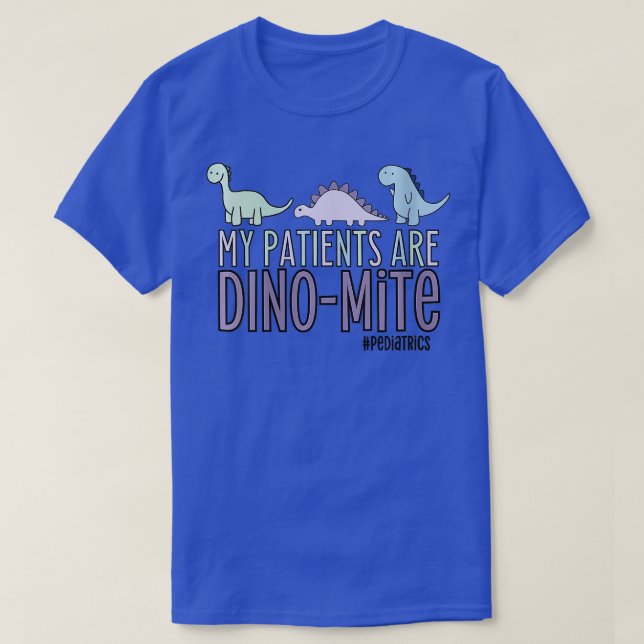 Frauen meine Patienten sind Dinomit Pädiatrie VNec T-Shirt (Design vorne)