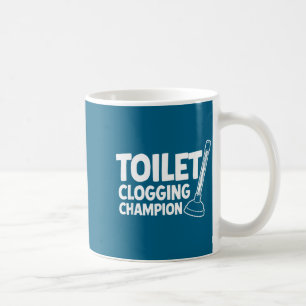 Frauen-Meister-Toilettenverstopfung Kaffeetasse