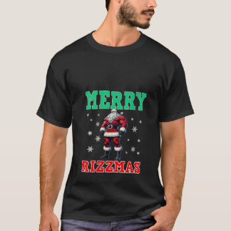 Frauen Merry Rizzmas Kinder Teens School Funny Chr T-Shirt
