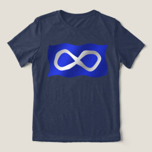 Frauen Metis Flagge T-Shirt First Nations Flag Top