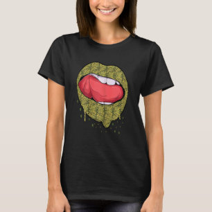 Frauen Mini Croco Lizard Bryophyte Print Driving T-Shirt