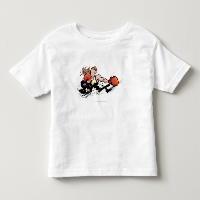 Frauen mit Boxhandschuh Kleinkind T-shirt (Vorderseite)