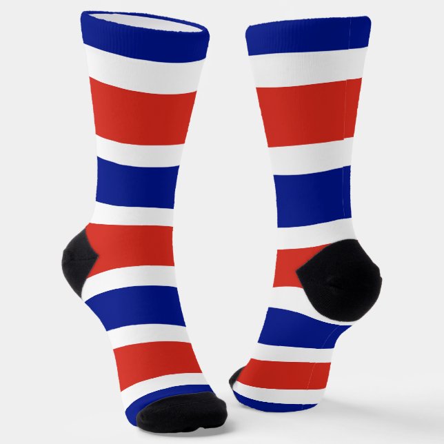 Frauen mit der Flagge Costa Ricas Socken (Gewinkelt)