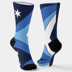 Frauen mit der Flagge von Kolumbien Socken