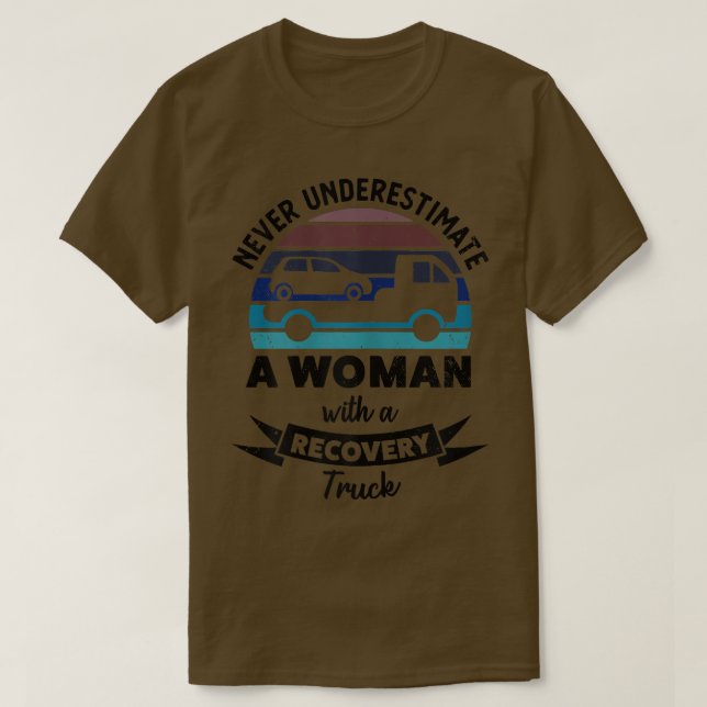 Frauen mit Erholung LKW Funny Gifts Mama T-Shirt (Design vorne)