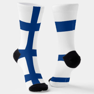 Frauen mit finnischer Flagge Socken