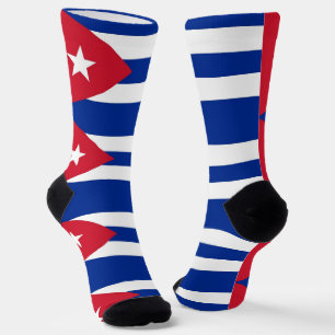 Frauen mit kubanischer Flagge Socken