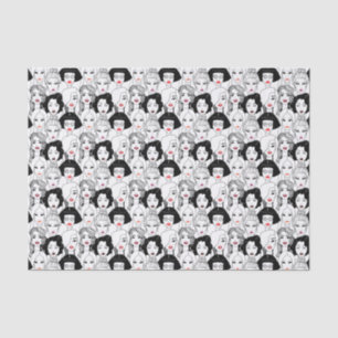 Frauen mit Lippenstift-Muster Seidenpapier