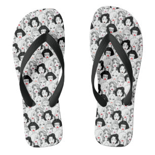 Frauen mit Lipstick-Muster Flip Flops