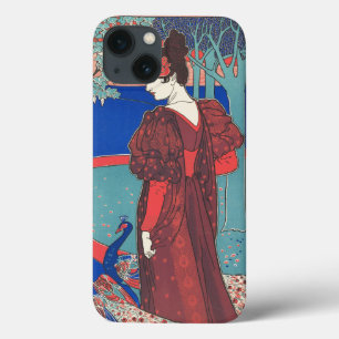 Frauen mit Peacocks Jugendstil Vintage Kunst Case-Mate iPhone Hülle