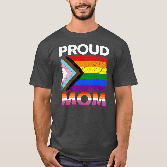 Frauen mit Stolz Mama Transgender Pride Lesbische  T-Shirt (Vorderseite)