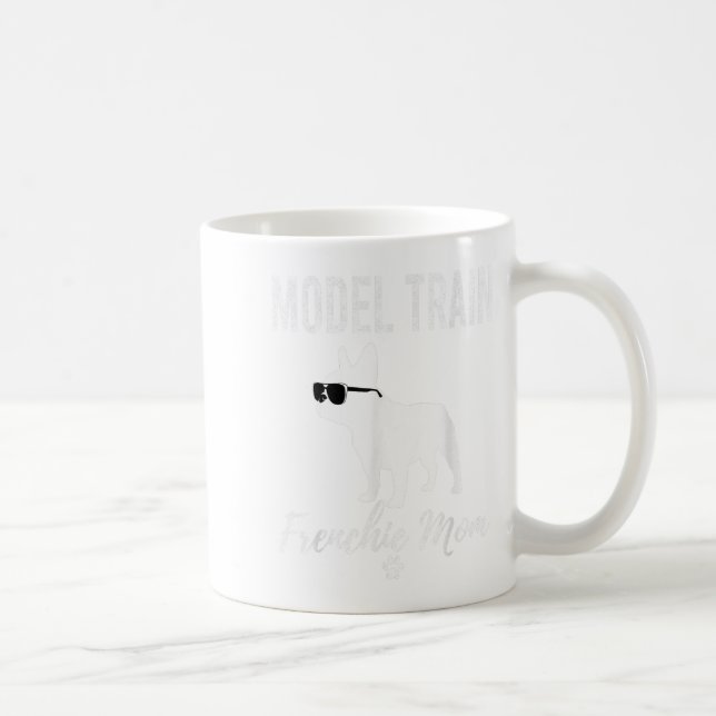 Frauen Modellbahn Franchie Mama Shirt Funny Dog Lo Kaffeetasse (Rechts)