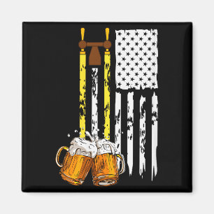 Frauen Montag Bis Freitag USA-Flagge Biertrinken S Magnet