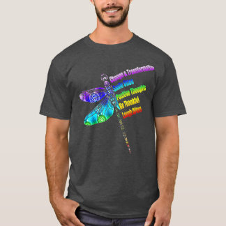 Frauen Motivierend Inspiration Geschenk Dragonfly T-Shirt