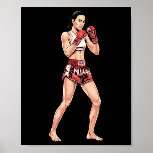 Frauen-Muay-Thai-Training Poster