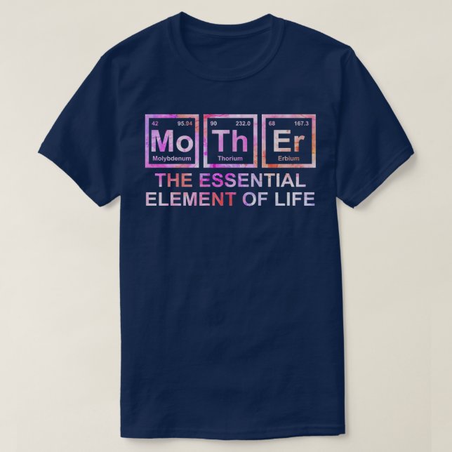 Frauen Mutter das wesentliche Element der Mama Leb T-Shirt (Design vorne)