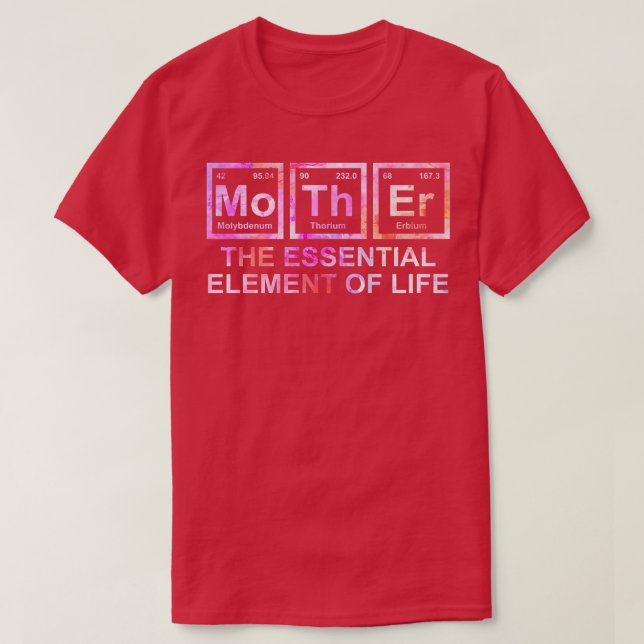 Frauen Mutter das wesentliche Element der Mama Leb T-Shirt (Design vorne)