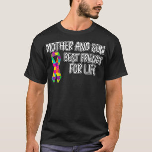 Frauen Mutter Und Sohn Autismus-Bewusstsein Autist T-Shirt