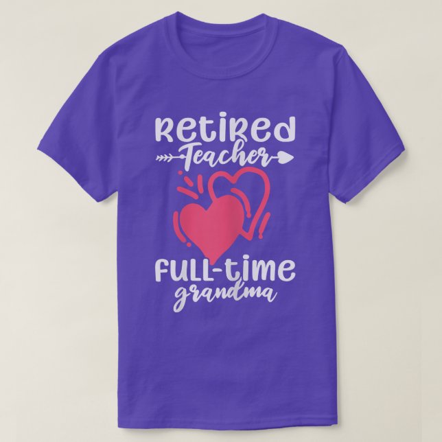 Frauen Nachfahren Lehrerin Vollzeit Großmutter Gro T-Shirt (Design vorne)