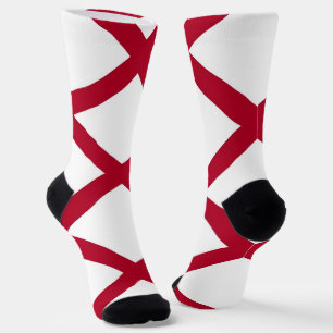 Frauen nachhaltige Crew Socken mit Alabama-Flagge