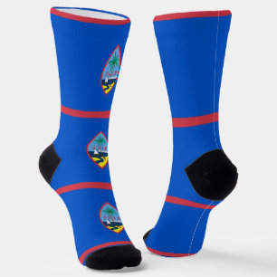 Frauen nachhaltige Socken mit der Fahne von Guam, 