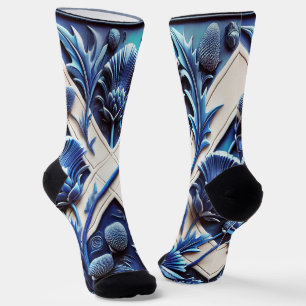 Frauen nachhaltige Socken mit schottischen Nasenlö