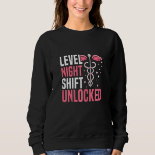 Frauen-Nachtarbeitsstufe für eine Nachtschicht fre Sweatshirt