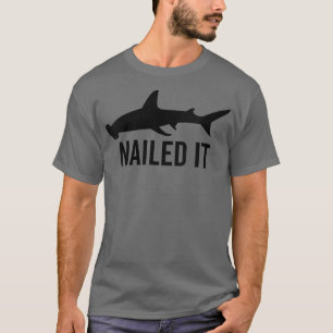 Frauen nagelten es Hammerhead Shark Funny Animal L T-Shirt
