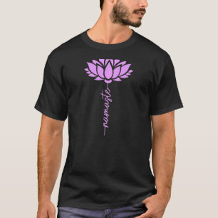 Frauen Namaste Lotus Blume Yoga Zen Buddhismus Bud T-Shirt