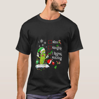 Frauen Nett Unartig Ich Bereue Nichts Pickle Famil T-Shirt