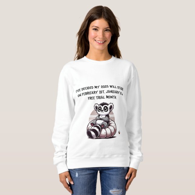 Frauen Neues Jahr - Entschließung Sweatshirt (Vorne ganz)