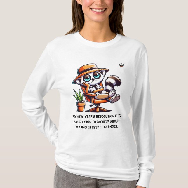 Frauen Neujahr ehrliche Entschließung T - Shirt (Vorderseite)