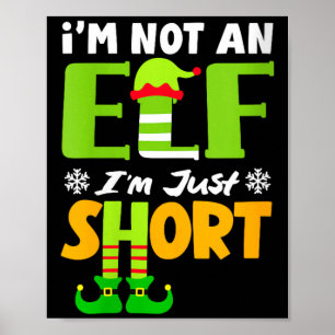Frauen Nicht ein Elf Kurz Lustige Weihnachten Klei Poster