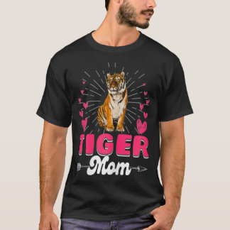 Frauen Niedlich Best Tiger Mama Mama Familienmutte T-Shirt