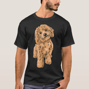 Frauen Niedlich Cockapoo Dog Illustration Cockapoo T-Shirt