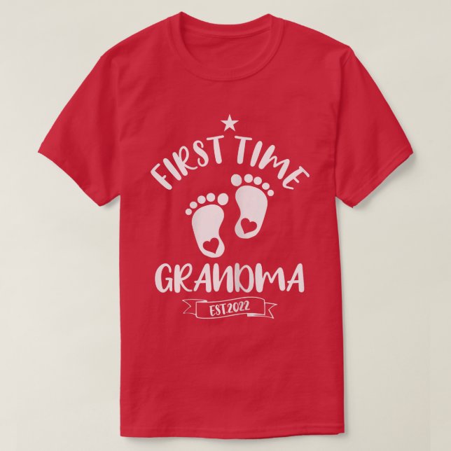 Frauen Niedlich erste Oma 2022 für GR T-Shirt (Design vorne)