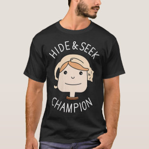 Frauen Niedliche Katze verstecken sich und suchen T-Shirt