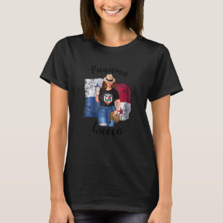 Frauen Niedliche Panamaische Königin Lieben Kaffee T-Shirt