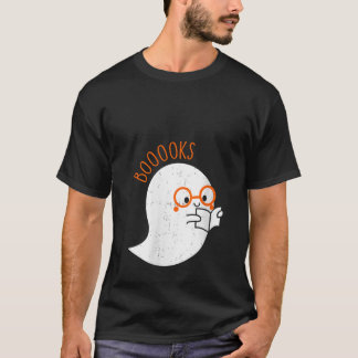 Frauen Niedliche Retro Ghost Book Reading Book Lov T-Shirt