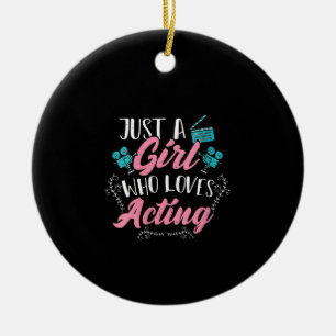 Frauen Niedliche Schauspielerin nur ein Mädchen, d Keramik Ornament
