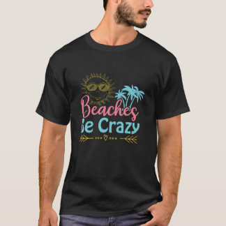 Frauen Niedliche sonnige Strände Crazy Cruzy Summe T-Shirt