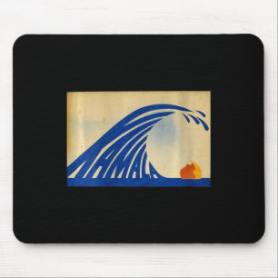 Frauen Niedliche Welle von Blauer Wave Kamala für Mousepad