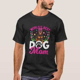 Frauen Niedliche Welt, die beste Rottweiler-Hunde- T-Shirt