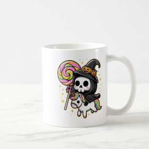 Frauen Niedlicher grimmiger Sensenmann Reitstall U Kaffeetasse