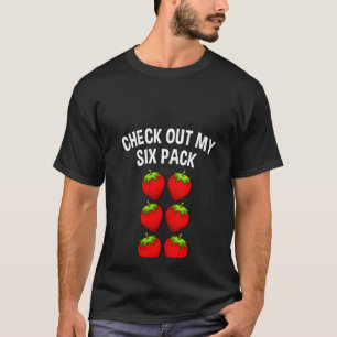 Frauen Niedlicher Karo aus meinem Six Pack Art Str T-Shirt