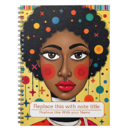 Frauen-Notebook feiern Notizblock