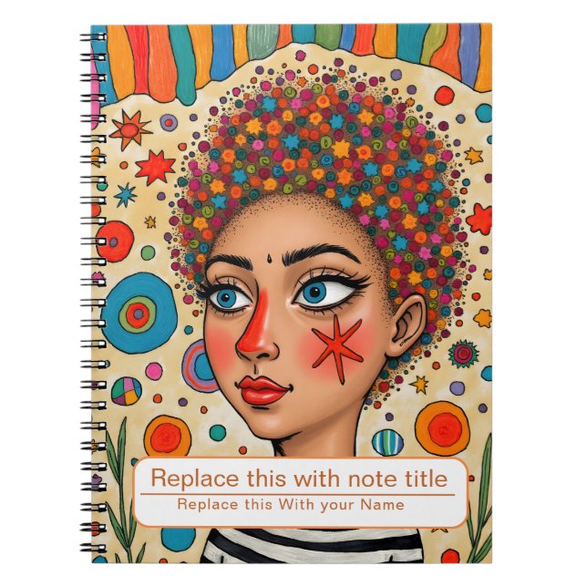 Frauen-Notebook feiern Notizblock (Vorderseite)