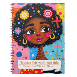 Frauen-Notebook feiern Notizblock