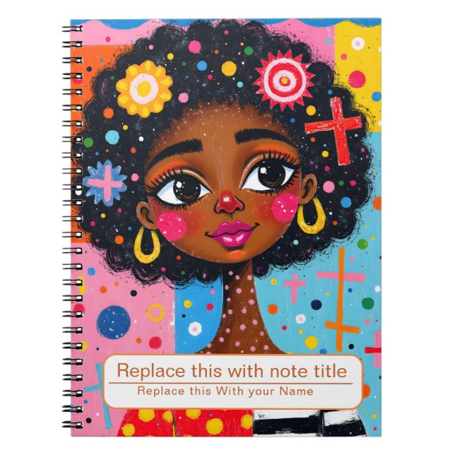 Frauen-Notebook feiern Notizblock (Vorderseite)