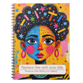 Frauen-Notebook feiern Notizblock